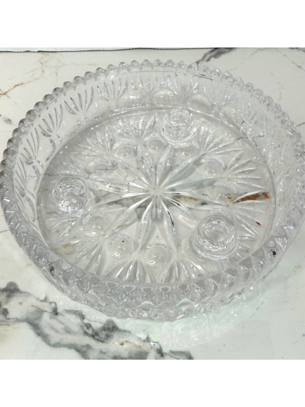 Princess House Lead Crystal candle holder, romantic, centerpiece, vintage